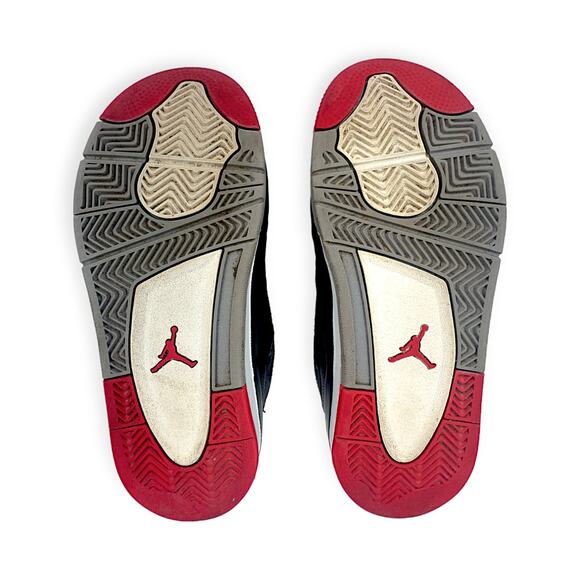 NIKE | Kids Size 3Y | Air Jordan 4 Retro Bred Reimagined (PS) Shoes BQ7669-006 - Picture 8 of 10